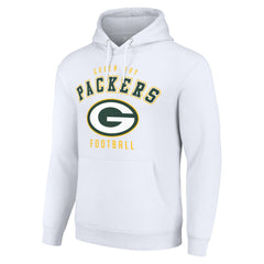 Green Bay Packers Starter Unisex Logo Pullover Hoodie White - NFL