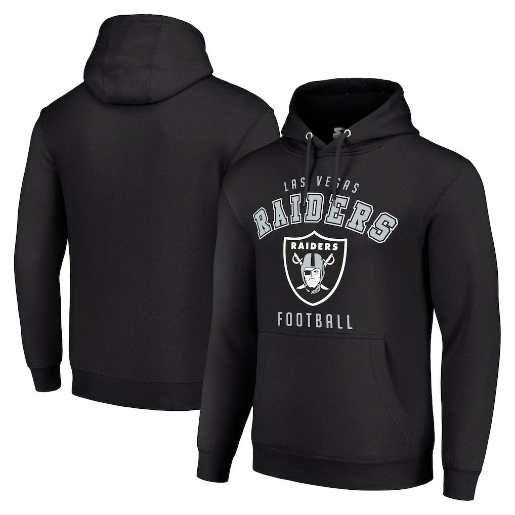 Las Vegas Raiders Starter Unisex Logo Pullover Hoodie Black - NFL