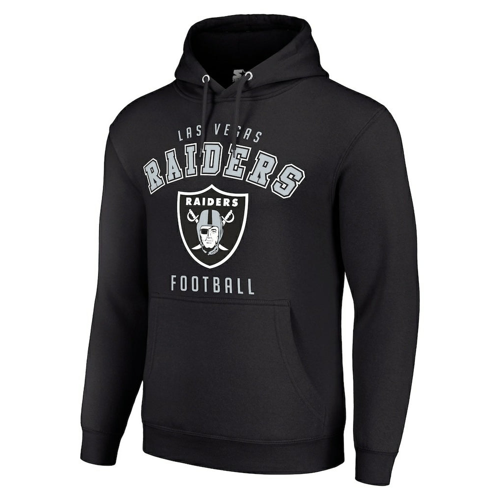 Las Vegas Raiders Starter Unisex Logo Pullover Hoodie Black - NFL