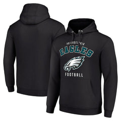 Philadelphia Eagles Starter Unisex Logo Pullover Hoodie Black - NFL