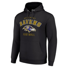 Baltimore Ravens Starter Unisex Logo Pullover Hoodie Black - NFL