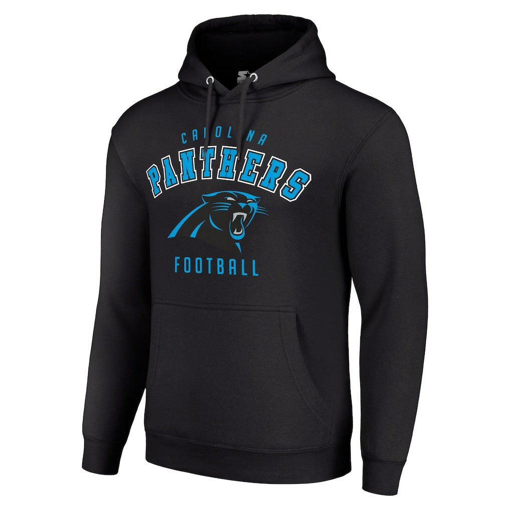 Carolina Panthers Starter Unisex Logo Pullover Hoodie Black - NFL