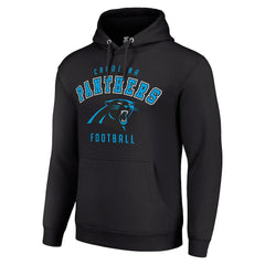 Carolina Panthers Starter Unisex Logo Pullover Hoodie Black - NFL