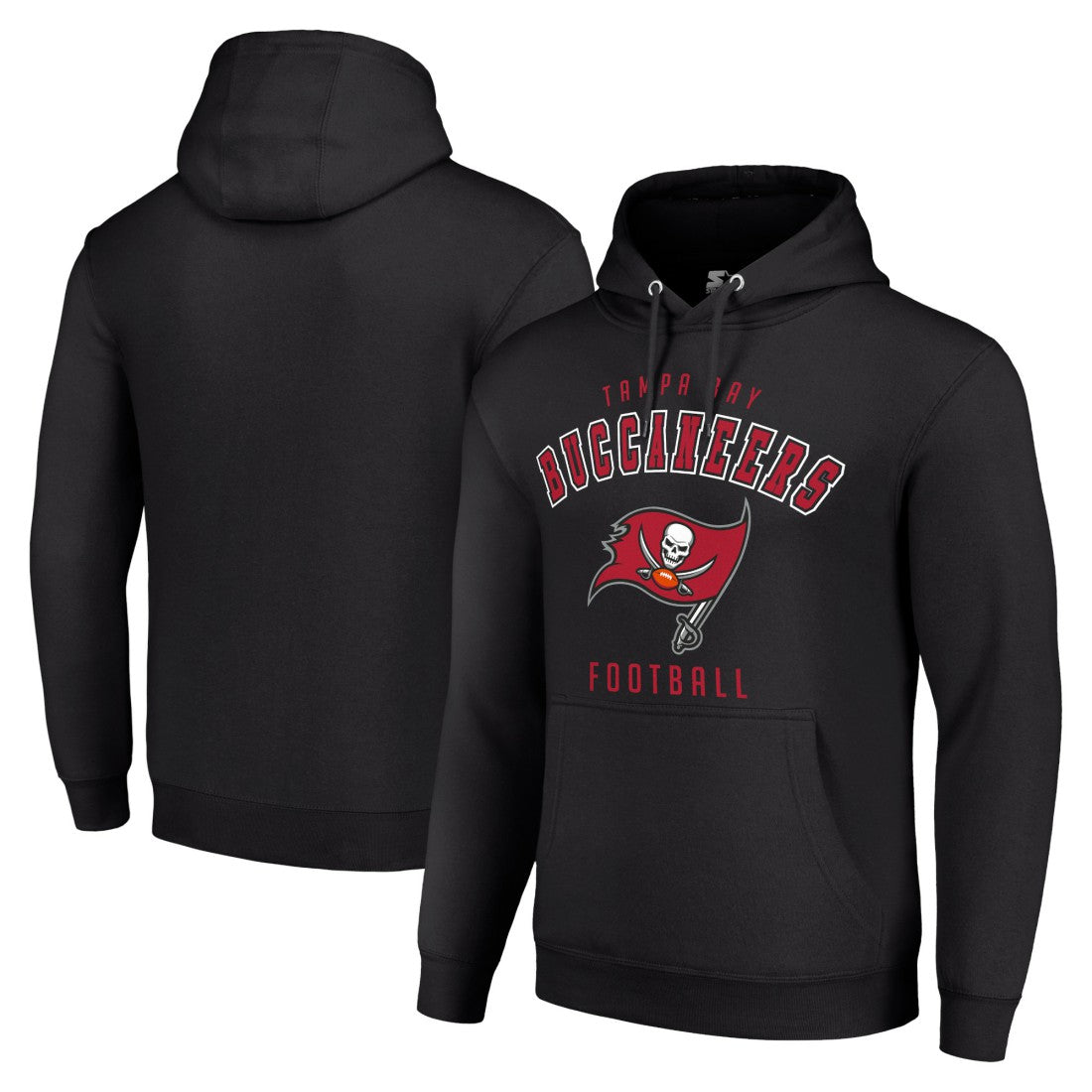 Tampa Bay Buccaneers Starter Unisex Logo Pullover Hoodie Black - NFL
