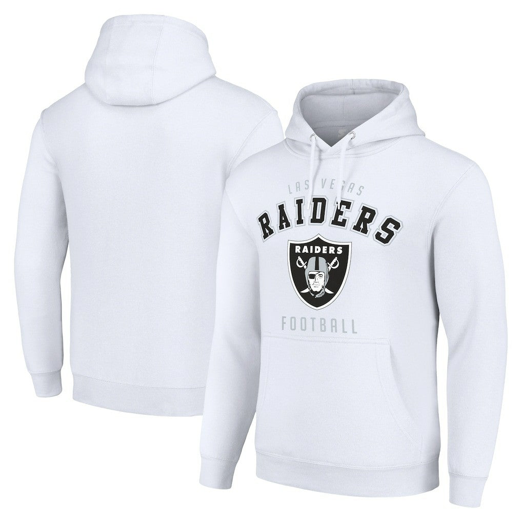 Las Vegas Raiders Starter Unisex Logo Pullover Hoodie White - NFL