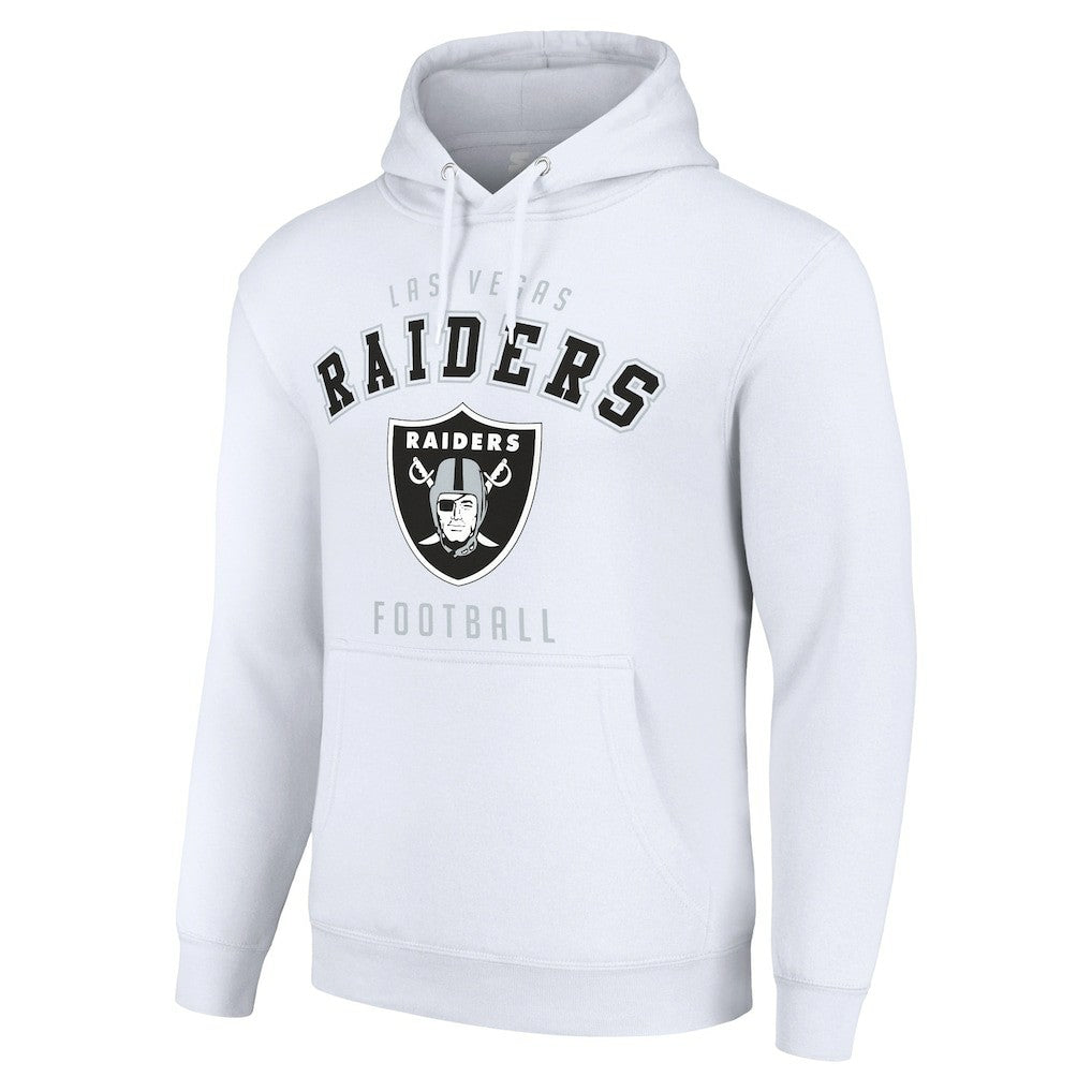 Las Vegas Raiders Starter Unisex Logo Pullover Hoodie White - NFL