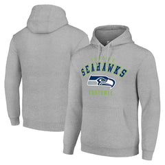 Seattle Seahawks Starter Unisex Logo Pullover Hoodie Heather Gray - NFL