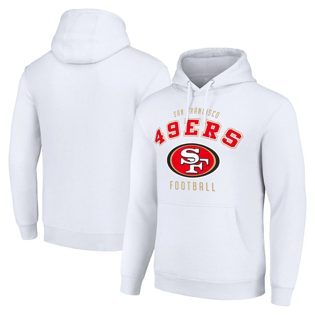 San Francisco 49ers Starter Unisex Logo Pullover Hoodie White - NFL