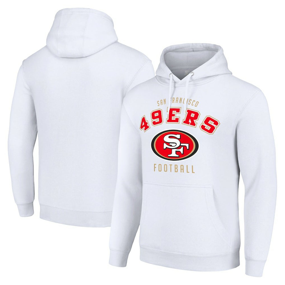 San Francisco 49ers Starter Unisex Logo Pullover Hoodie White - NFL