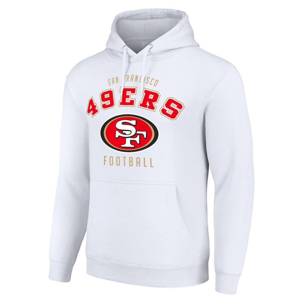 San Francisco 49ers Starter Unisex Logo Pullover Hoodie White - NFL