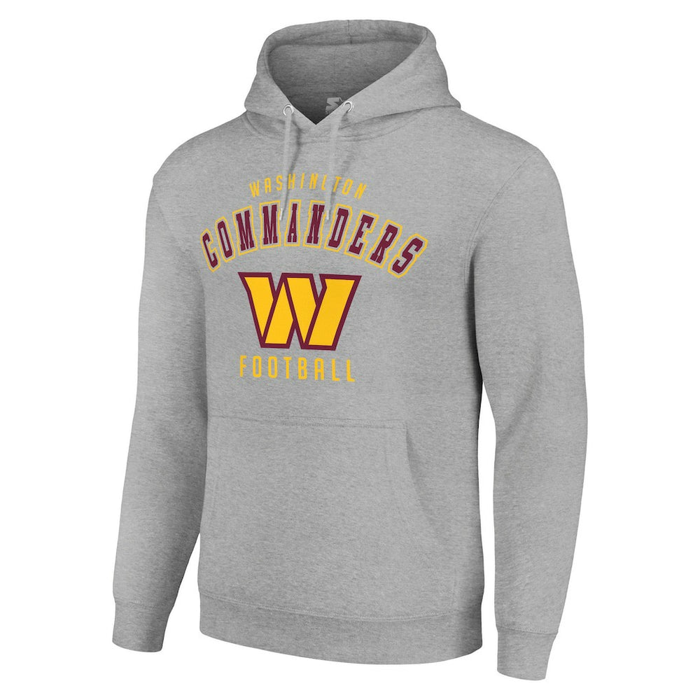 Washington Commanders Starter Unisex Logo Pullover Hoodie Heather Gray - NFL