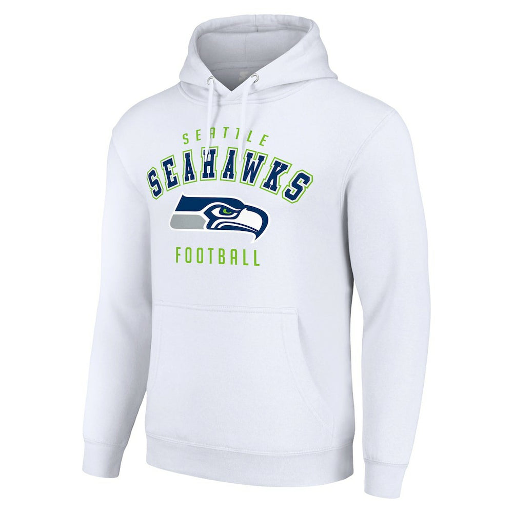 Seattle Seahawks Starter Unisex Logo Pullover Hoodie White - NFL