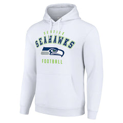 Seattle Seahawks Starter Unisex Logo Pullover Hoodie White - NFL
