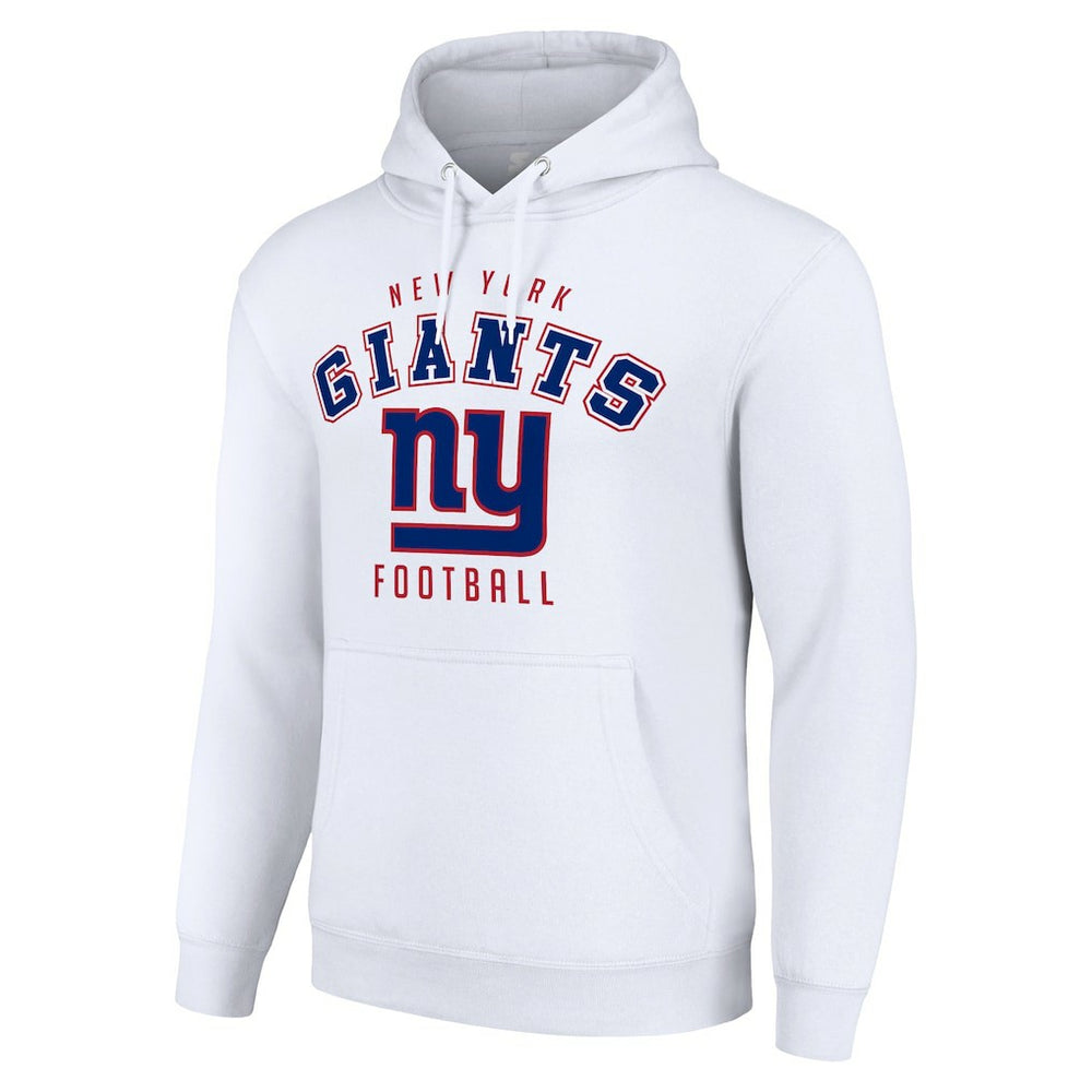 New York Giants Starter Unisex Logo Pullover Hoodie White - NFL
