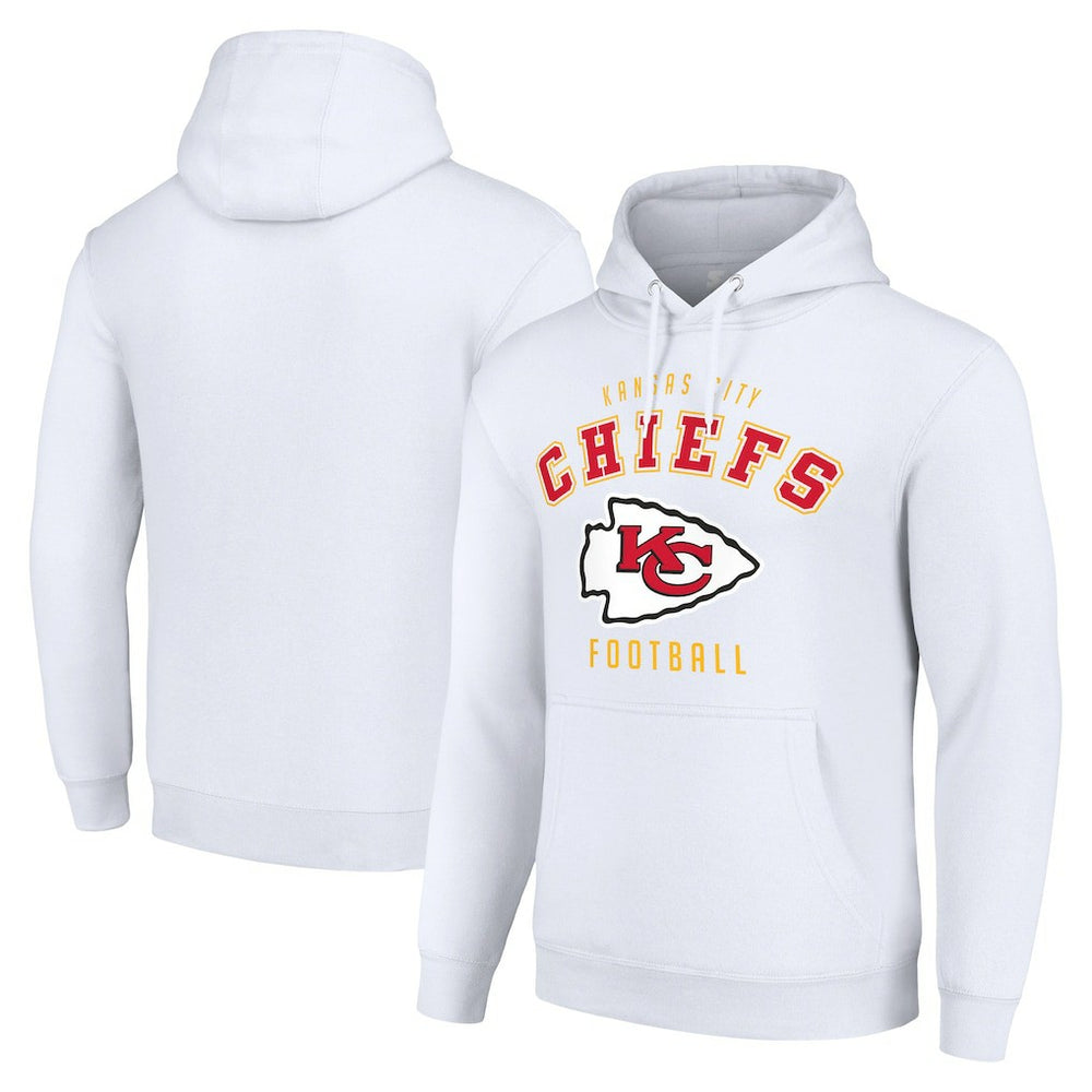 Kansas City Chiefs Starter Unisex Logo Pullover Hoodie White - NFL