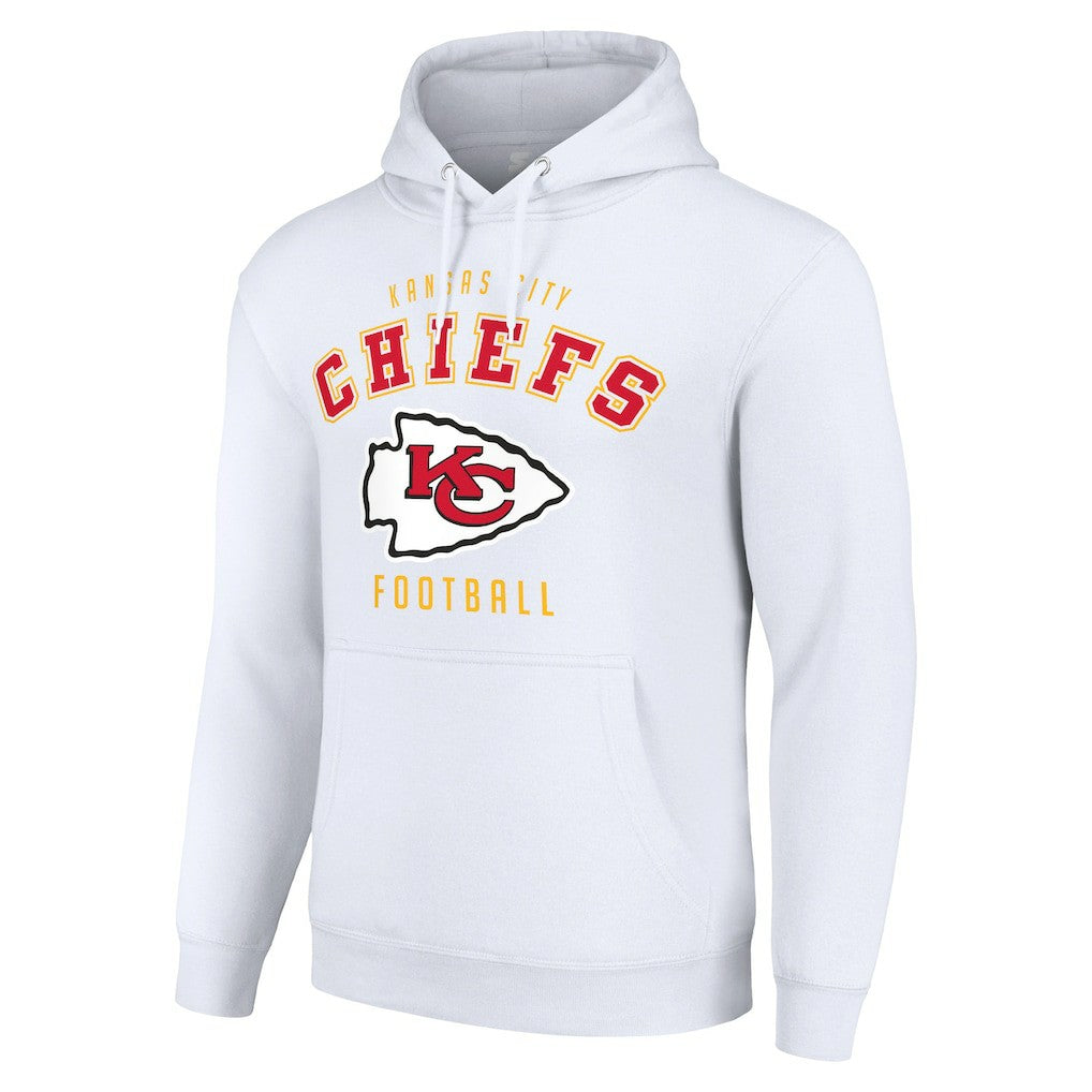 Kansas City Chiefs Starter Unisex Logo Pullover Hoodie White - NFL
