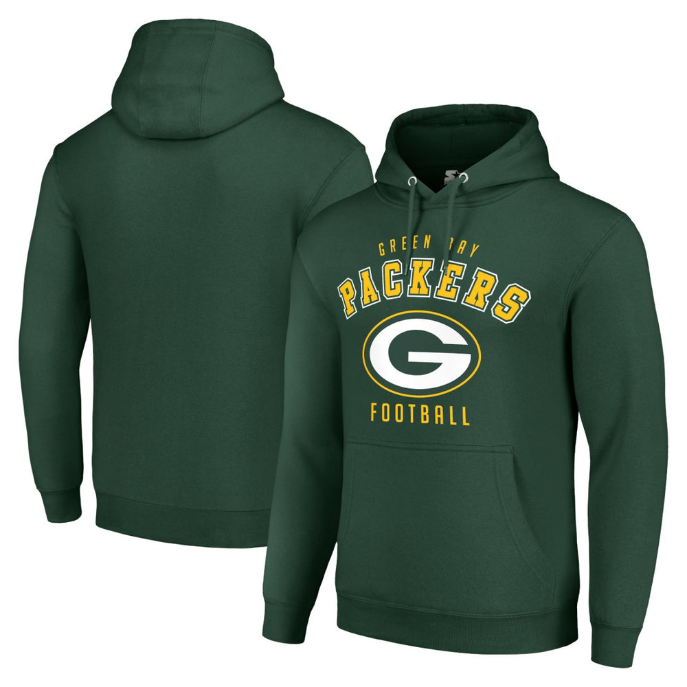Green Bay Packers Starter Unisex Logo Pullover Hoodie Green - NFL