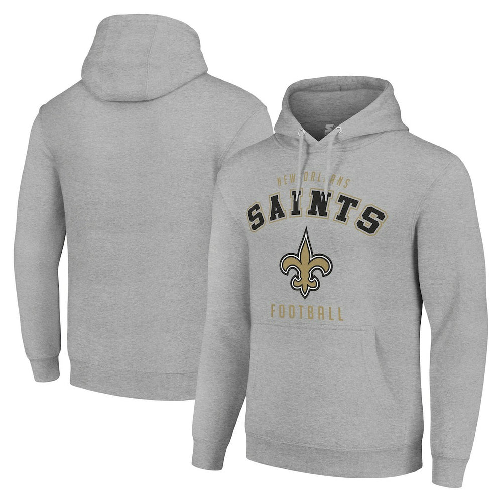 New Orleans Saints Starter Unisex Logo Pullover Hoodie Heather Gray - NFL