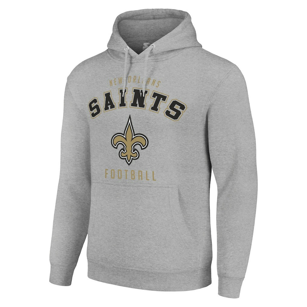 New Orleans Saints Starter Unisex Logo Pullover Hoodie Heather Gray - NFL