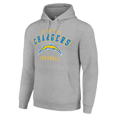 Los Angeles Chargers Starter Unisex Logo Pullover Hoodie Heather Gray - NFL