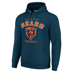 Chicago Bears Starter Unisex Logo Pullover Hoodie Navy - NFL