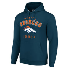 Denver Broncos Starter Unisex Logo Pullover Hoodie Navy - NFL