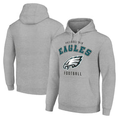 Philadelphia Eagles Starter Unisex Logo Pullover Hoodie Heather Gray - NFL
