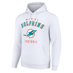 Miami Dolphins Starter Unisex Logo Pullover Hoodie White - NFL