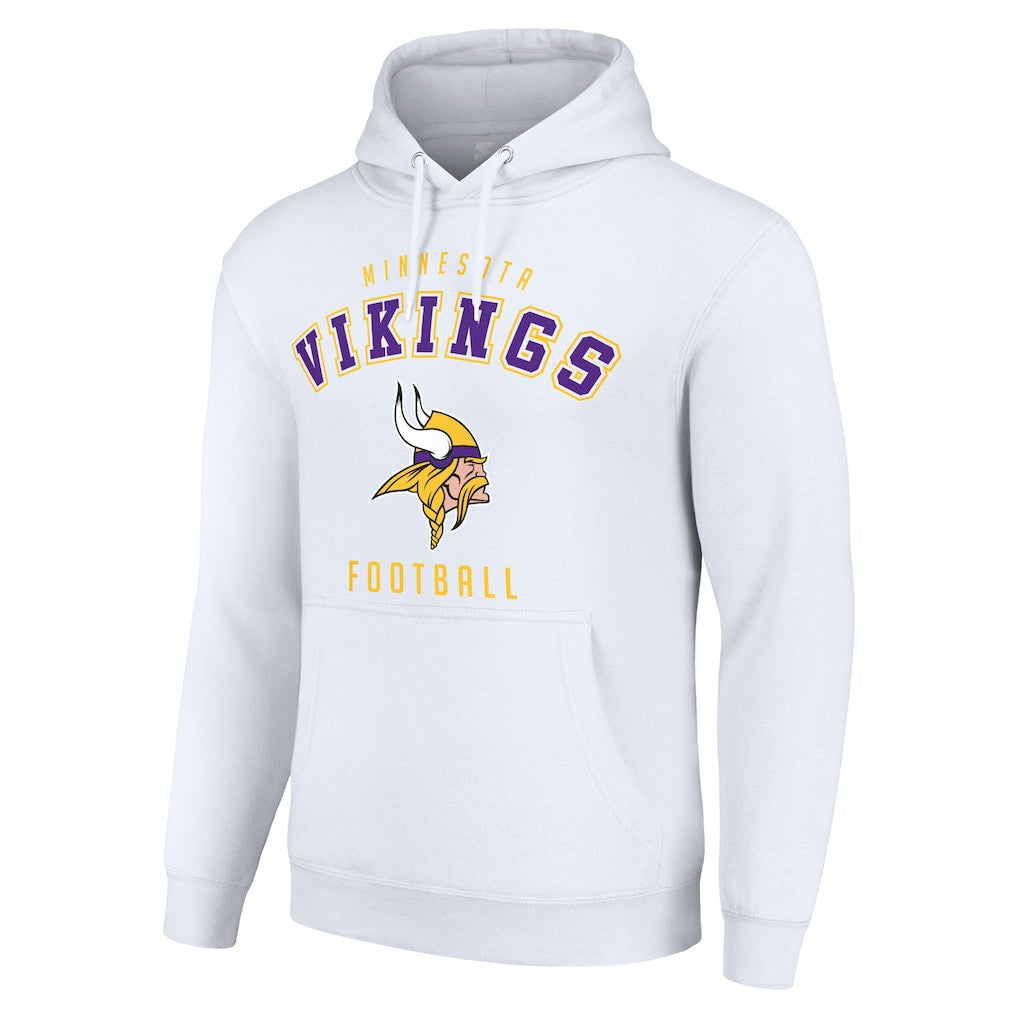 Minnesota Vikings Starter Unisex Logo Pullover Hoodie White - NFL