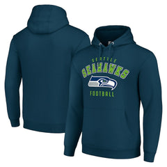 Seattle Seahawks Starter Unisex Logo Pullover Hoodie College Navy - NFL
