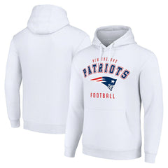 New England Patriots Starter Unisex Logo Pullover Hoodie White - NFL