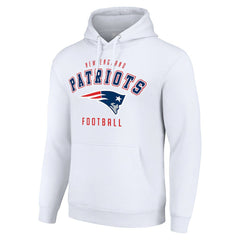 New England Patriots Starter Unisex Logo Pullover Hoodie White - NFL