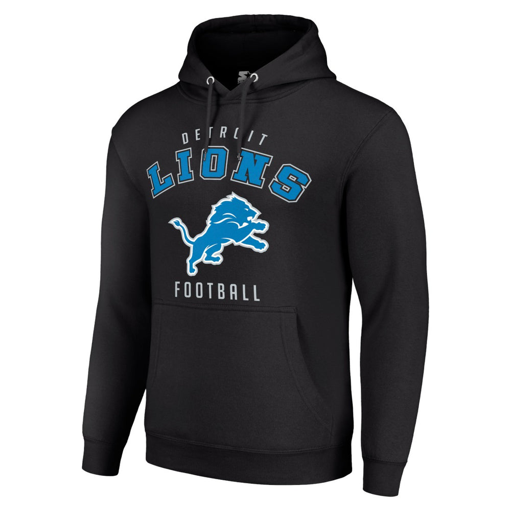 Detroit Lions Starter Unisex Logo Pullover Hoodie Black - NFL