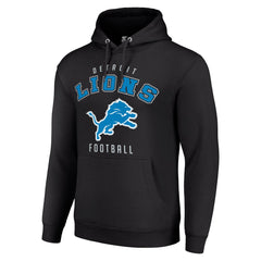 Detroit Lions Starter Unisex Logo Pullover Hoodie Black - NFL