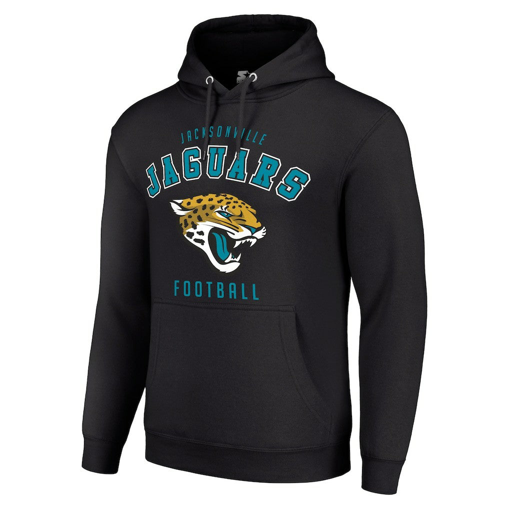 Jacksonville Jaguars Starter Unisex Logo Pullover Hoodie Black - NFL