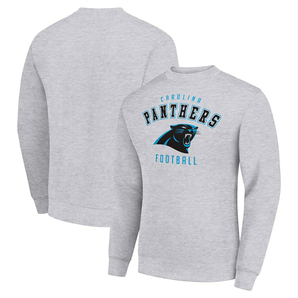 Carolina Panthers Starter Team Logo Pullover Sweatshirt Heather Gray - NFL