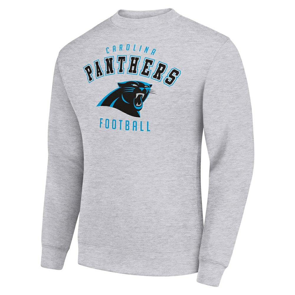 Carolina Panthers Starter Team Logo Pullover Sweatshirt Heather Gray - NFL