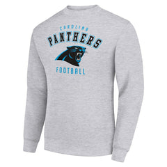 Carolina Panthers Starter Team Logo Pullover Sweatshirt Heather Gray - NFL