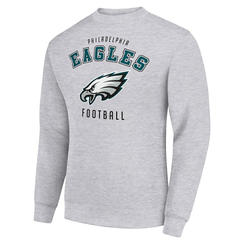 Philadelphia Eagles Starter Team Logo Pullover Sweatshirt Heather Gray - NFL