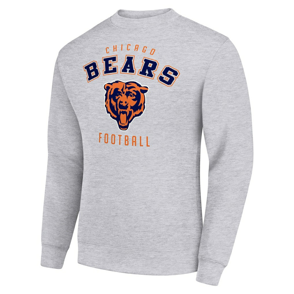 Chicago Bears Starter Team Logo Pullover Sweatshirt Heather Gray - NFL