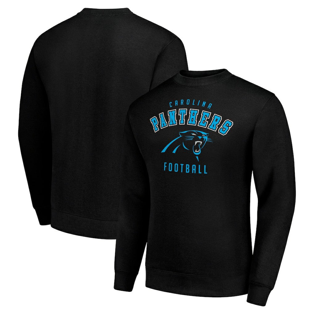 Carolina Panthers Starter Team Logo Pullover Sweatshirt Black - NFL