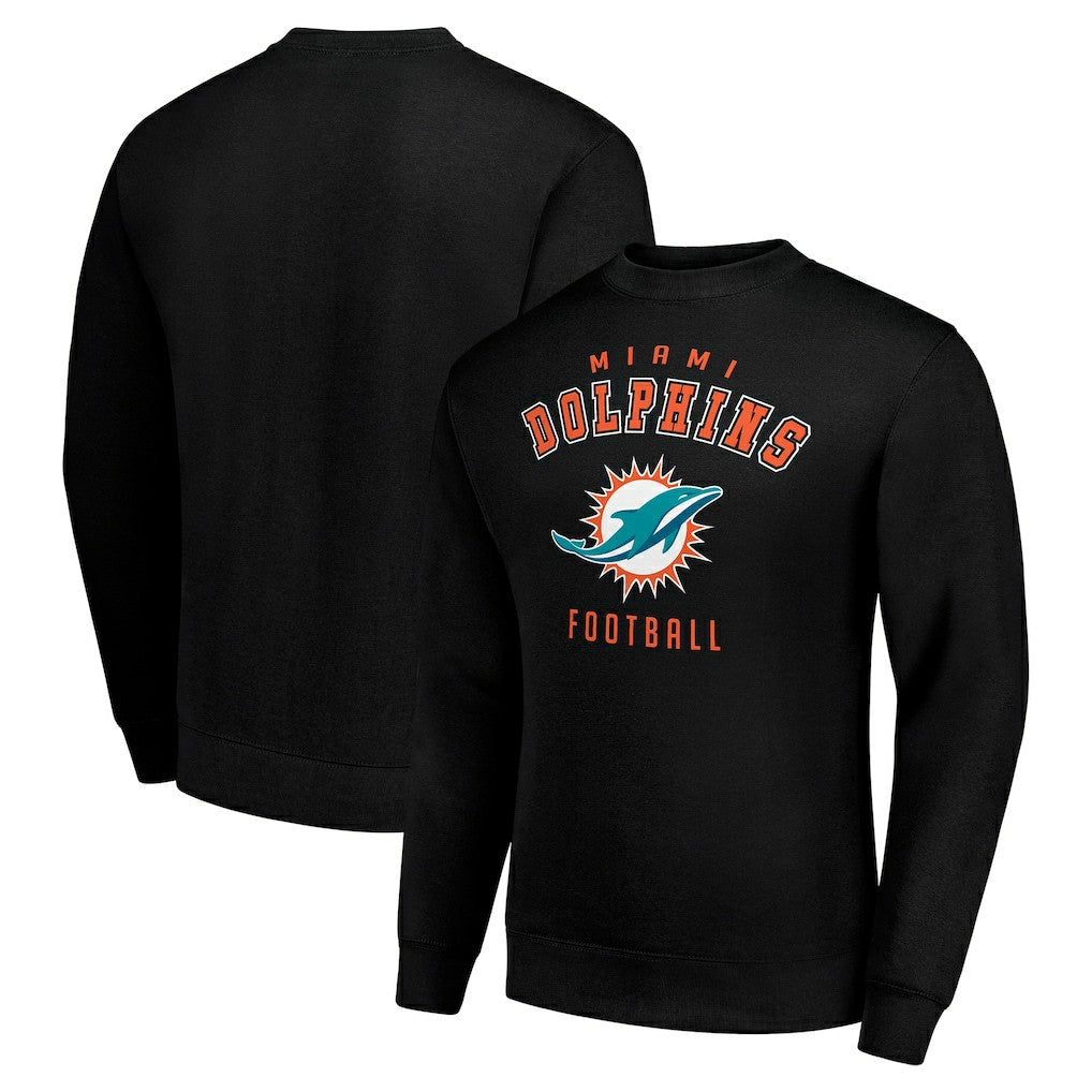 Miami Dolphins Starter Team Logo Pullover Sweatshirt Black - NFL
