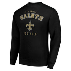 New Orleans Saints Starter Team Logo Pullover Sweatshirt Black - NFL