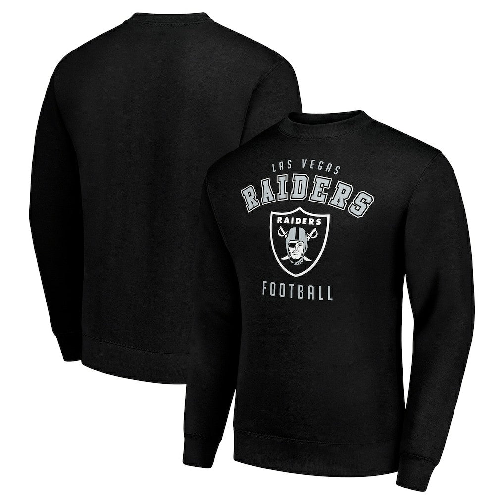 Las Vegas Raiders Starter Team Logo Pullover Sweatshirt Black - NFL