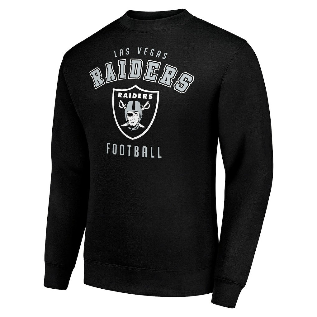 Las Vegas Raiders Starter Team Logo Pullover Sweatshirt Black - NFL