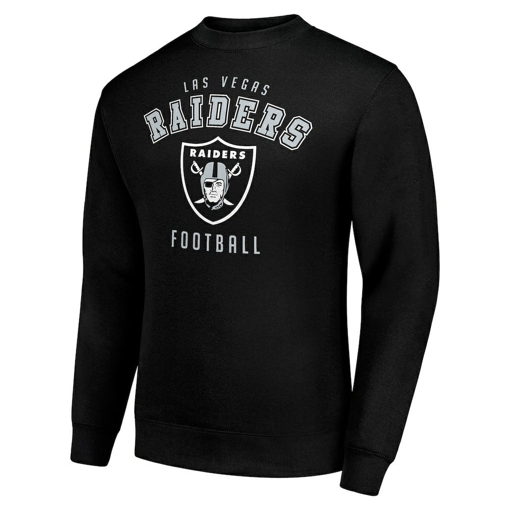 Las Vegas Raiders Starter Team Logo Pullover Sweatshirt Black - NFL