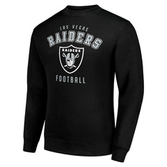 Las Vegas Raiders Starter Team Logo Pullover Sweatshirt Black - NFL