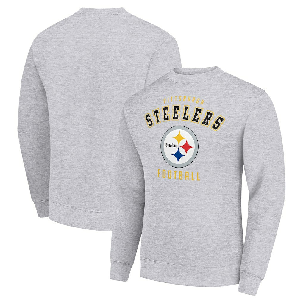 Pittsburgh Steelers Starter Team Logo Pullover Sweatshirt Heather Gray - NFL