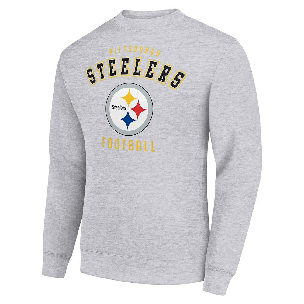Pittsburgh Steelers Starter Team Logo Pullover Sweatshirt Heather Gray - NFL