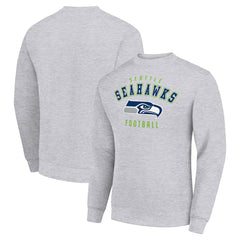 Seattle Seahawks Starter Team Logo Pullover Sweatshirt Heather Gray - NFL